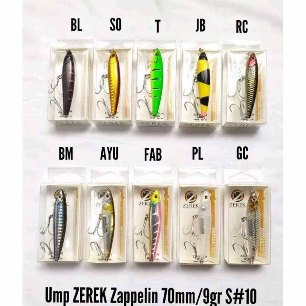 Lure Zerek Zappelin 70mm / 9 Gram Original