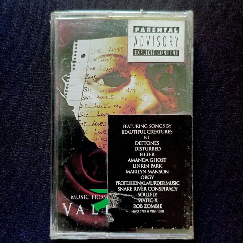 Kaset V/A (Deftones, Linkin Park, Marilyn Manson, etc) - OST Valentine (Sealed)