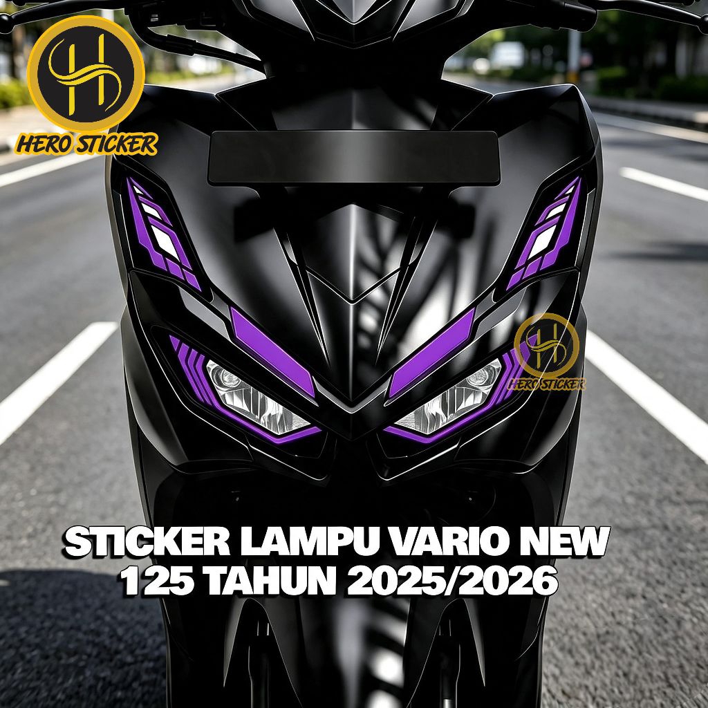 STIKER LAMPU DAN ALIS VARIO NEW 125 TAHUN 2025-2026 LAZY EYES