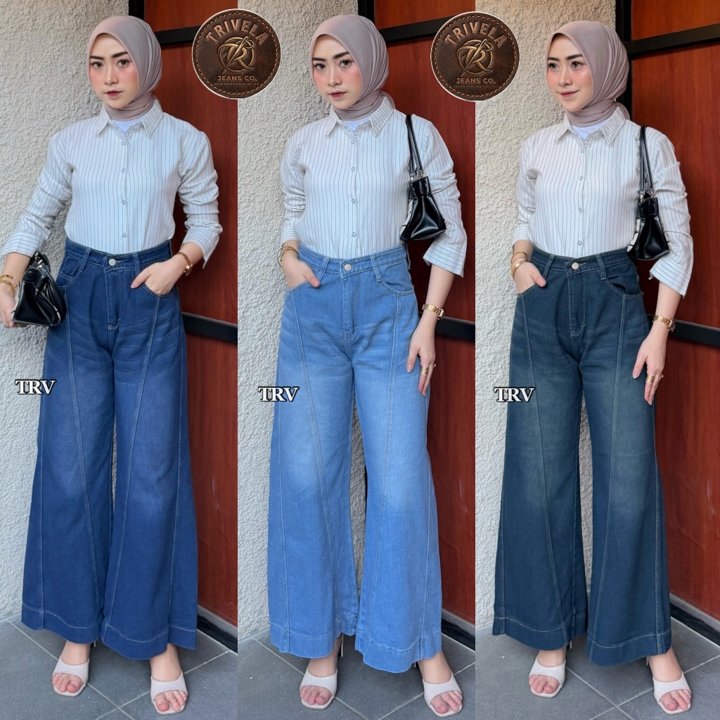 TRIVELA JEANS - REKA BARREL JEANS - Celana Jeans Barrel Baggy -  BFRANDOM