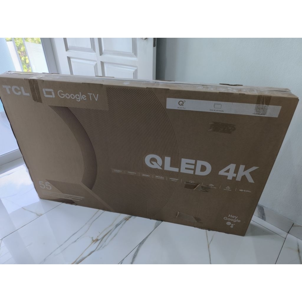 TV QLED TCL 55 INCH LIKE NEW GARANSI ON