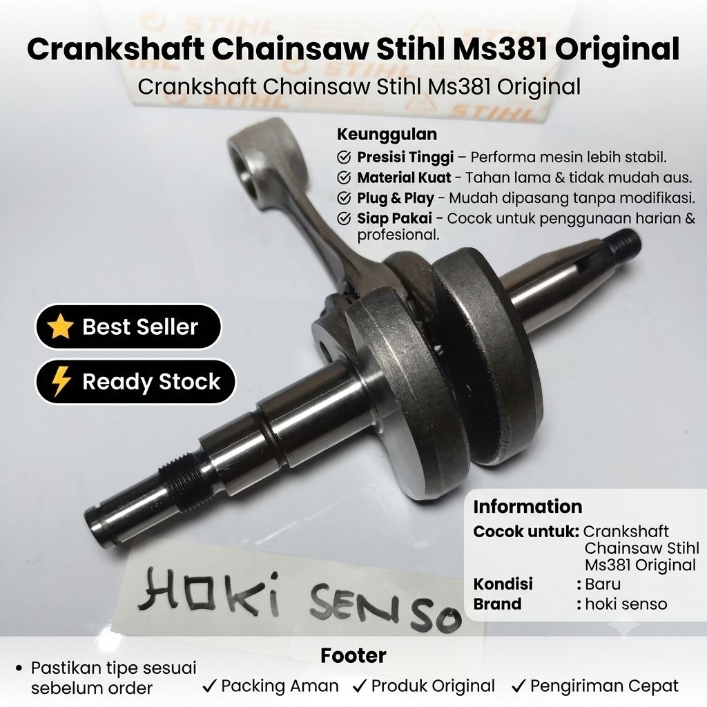 Crankshaft Chainsaw Stihl ms381 original