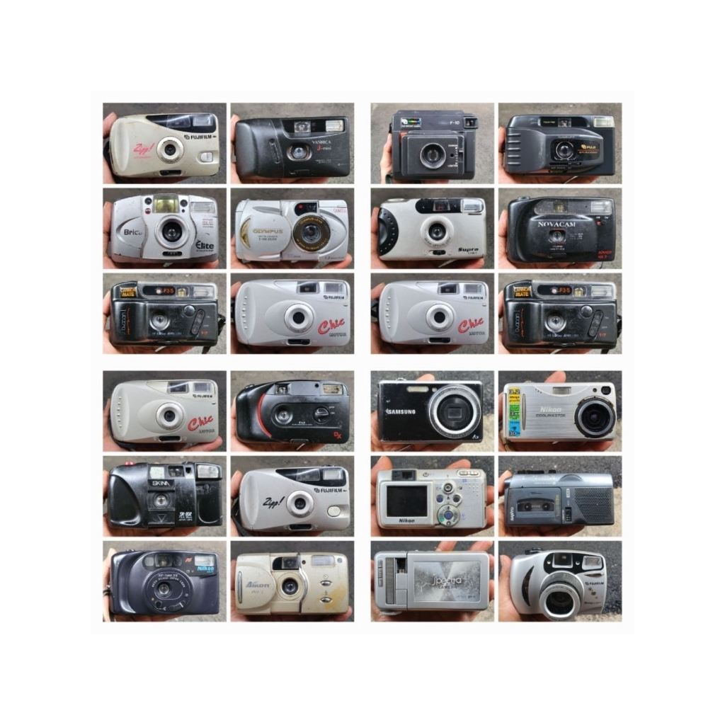 Kamera Analog & Digital Berbagai Merk Buat Pajangan/Bahan
