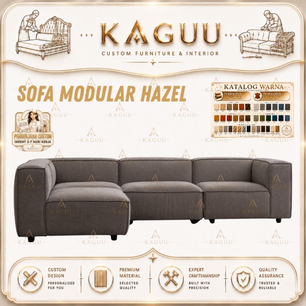 Sofa Modular Hazel | Sofa Custom Modular Murah Palembang | Kaguu Project