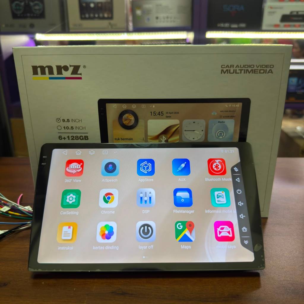 Headunit Android 9 MRZ RZ-6915 Ram 6/128GB QLED Incell