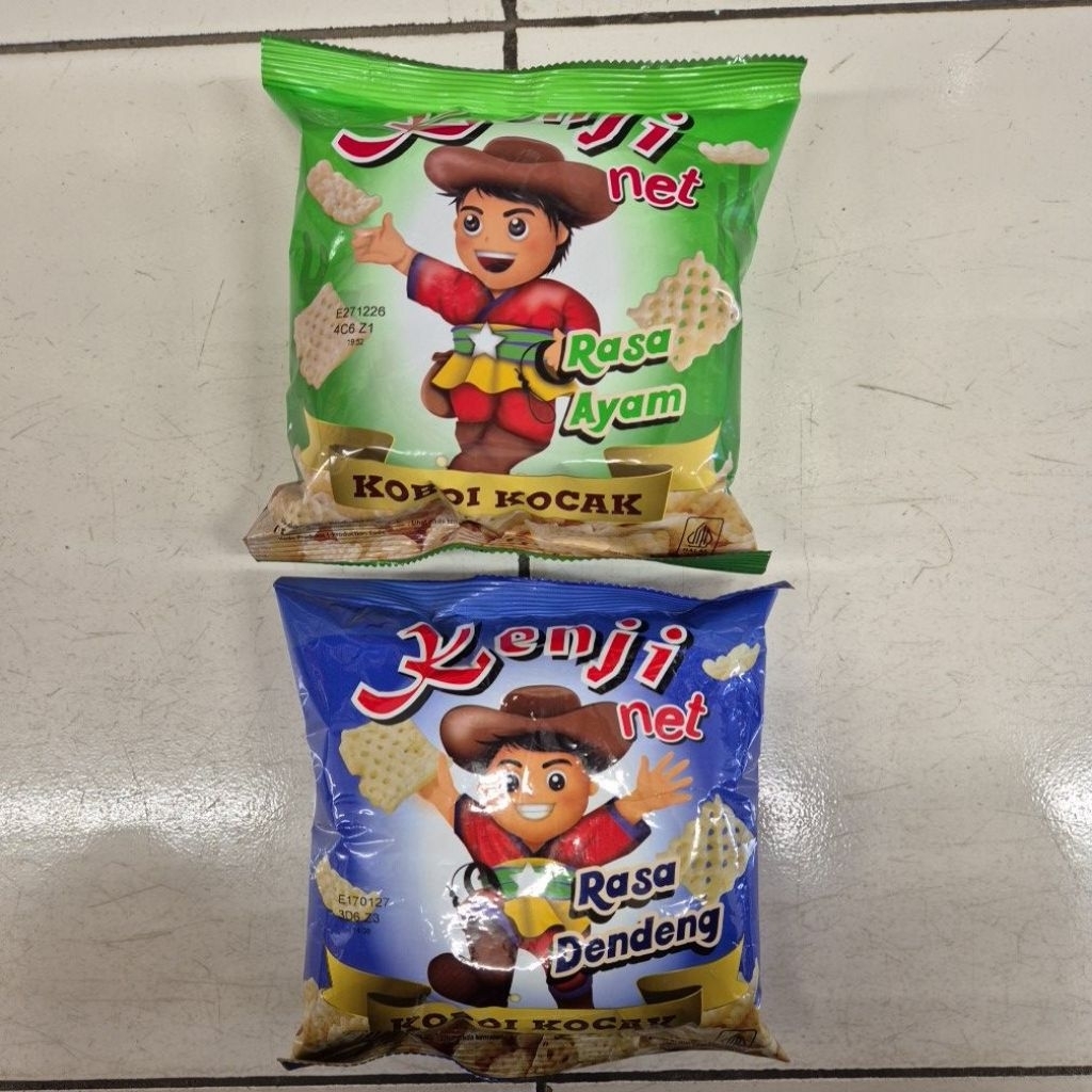 Kenji Net Snack Kerupuk 30gr Rasa Dendeng / Ayam