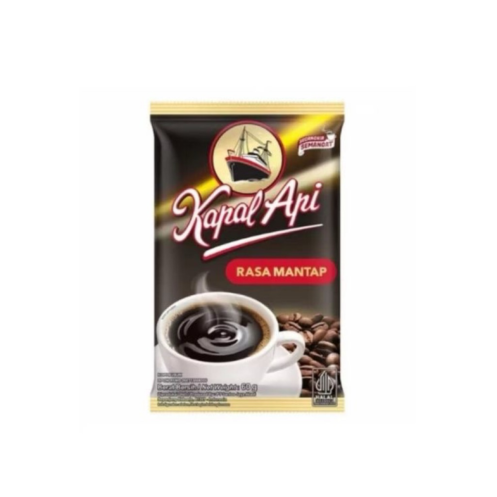 kopi kapal api rasa mantap kopi kapal api silver 60gr