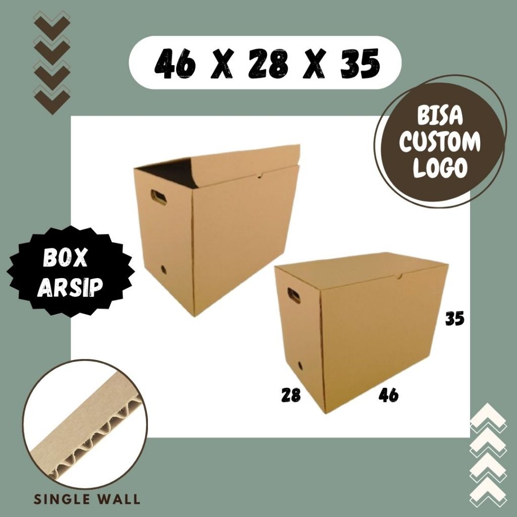 Dus Arsip BPJS 46x28x35 Kardus Arsip Box Packing/polos/File/filebox/arsipbox/box Dokumen