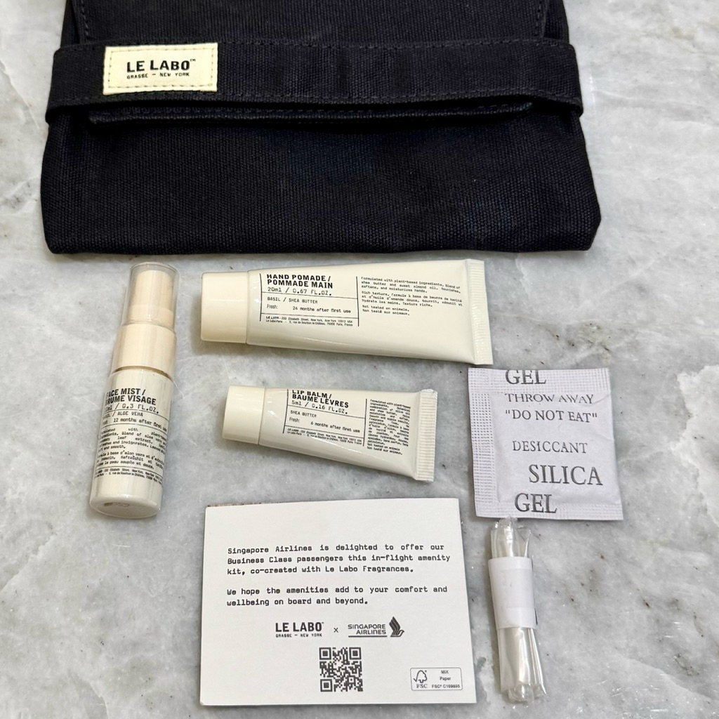 Amenity Kit Amenities Airline Airlines Pesawat Singapore Garuda Qantas Lelabo Porche Design