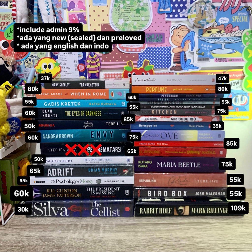 [BUY 3 GET 1 FREE] Buku preloved good condi dan NEW SEALED | agatha christie | enola holmes | sandra