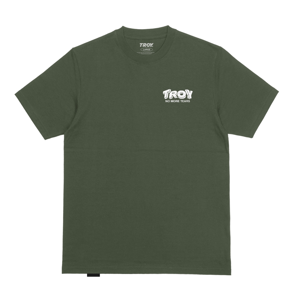 Troy Company T-shirt Army Green Extruu - Kaos Pria Lengan Pendek Hijau Army MTD 3651