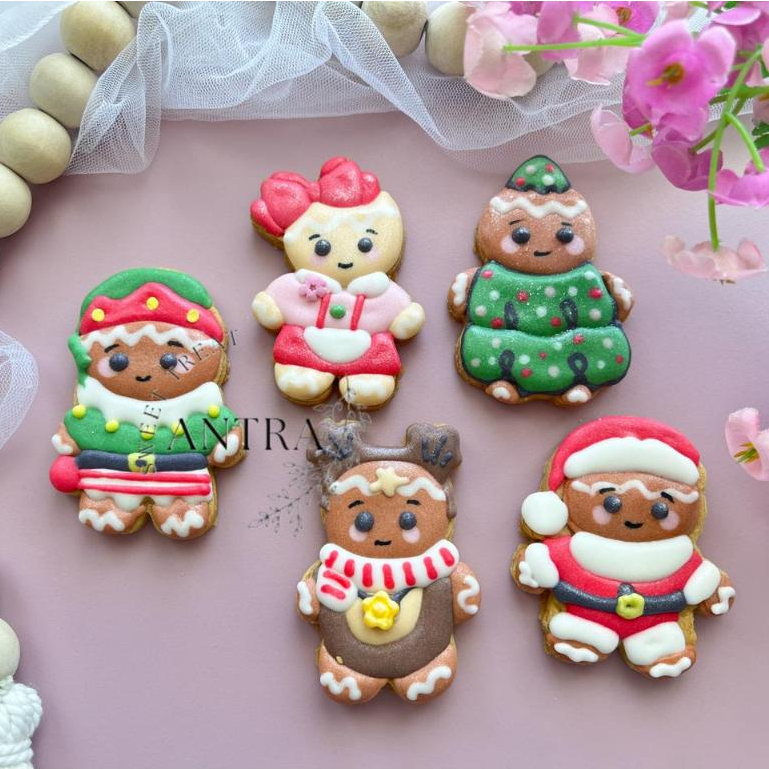 Cookies CHRISTMAS - Icing Sugar Character / Kukis Hias Karakter