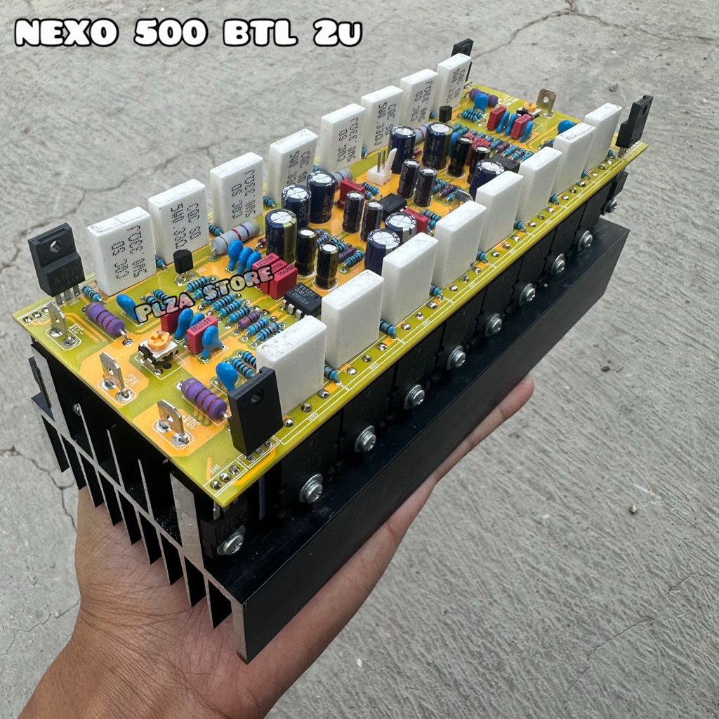Driver power amplifier NEXO 500 BTL 2u fullset heatsink tebal 8mm tr final 8 set Toshiba 524 origina