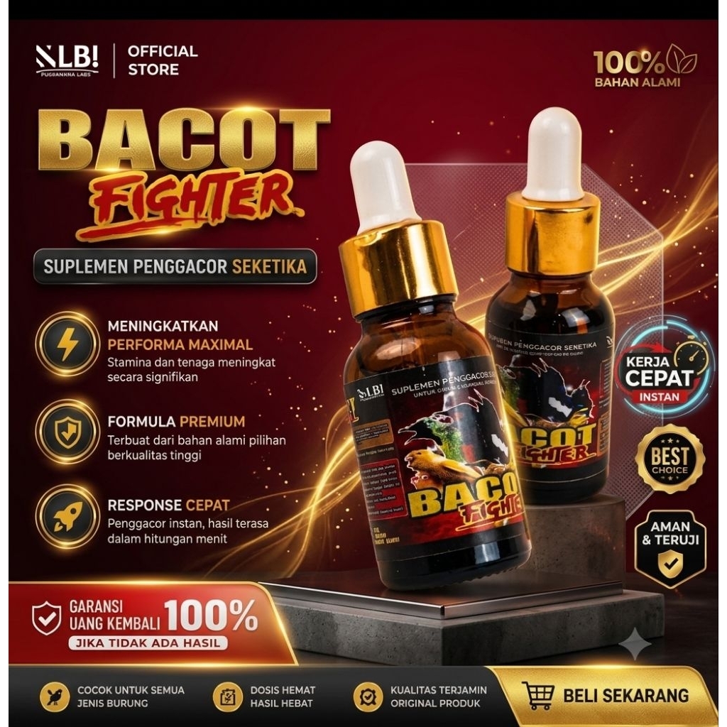 BACOT FIGHTER VITAMIN BURUNG PLECI KOLIBRI VITAMIN BACOT FIGHTER