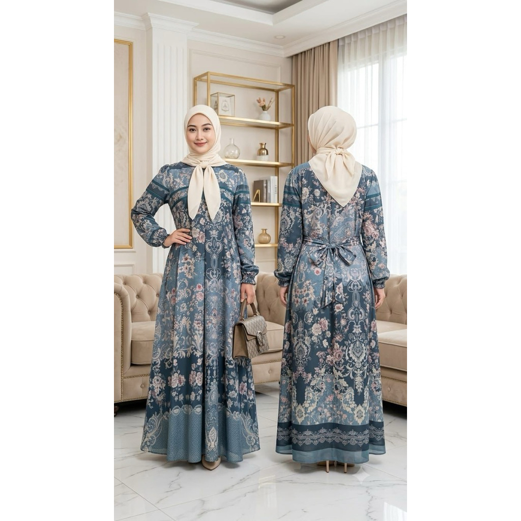 Gamis Salwa Terbaru Bahan Marina Adem dan Lembut // Gamis Wanita Model terbaru dan Kekinian // Gamis