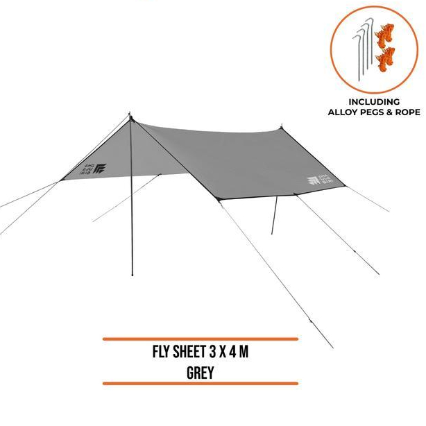 Eiger - Dhaulagiri - Flysheet 3M X 4M - Shelter Ultralight Pelindung Tenda Waterproof PU 3000 mm