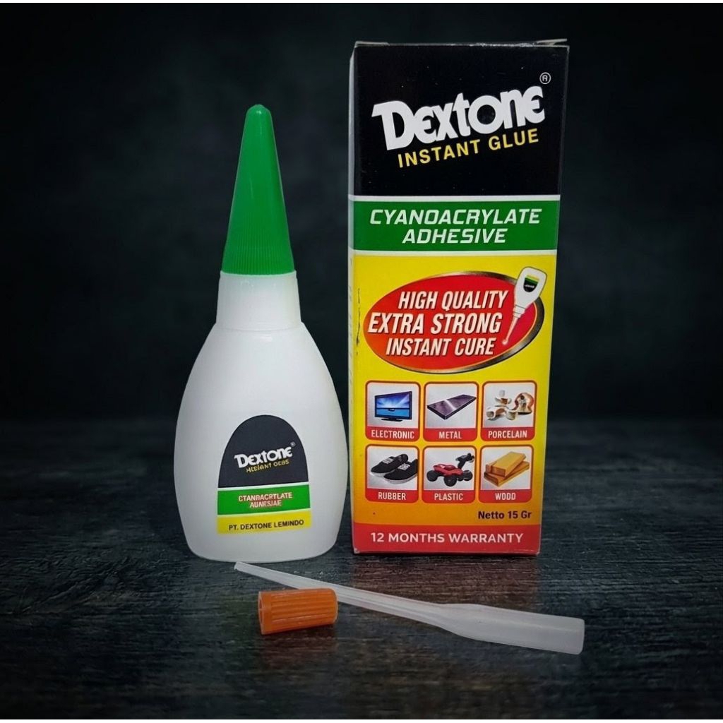 Lem dextone cair / lem cocok untuk akrilik /acrylic - tidak timbul uap putih
