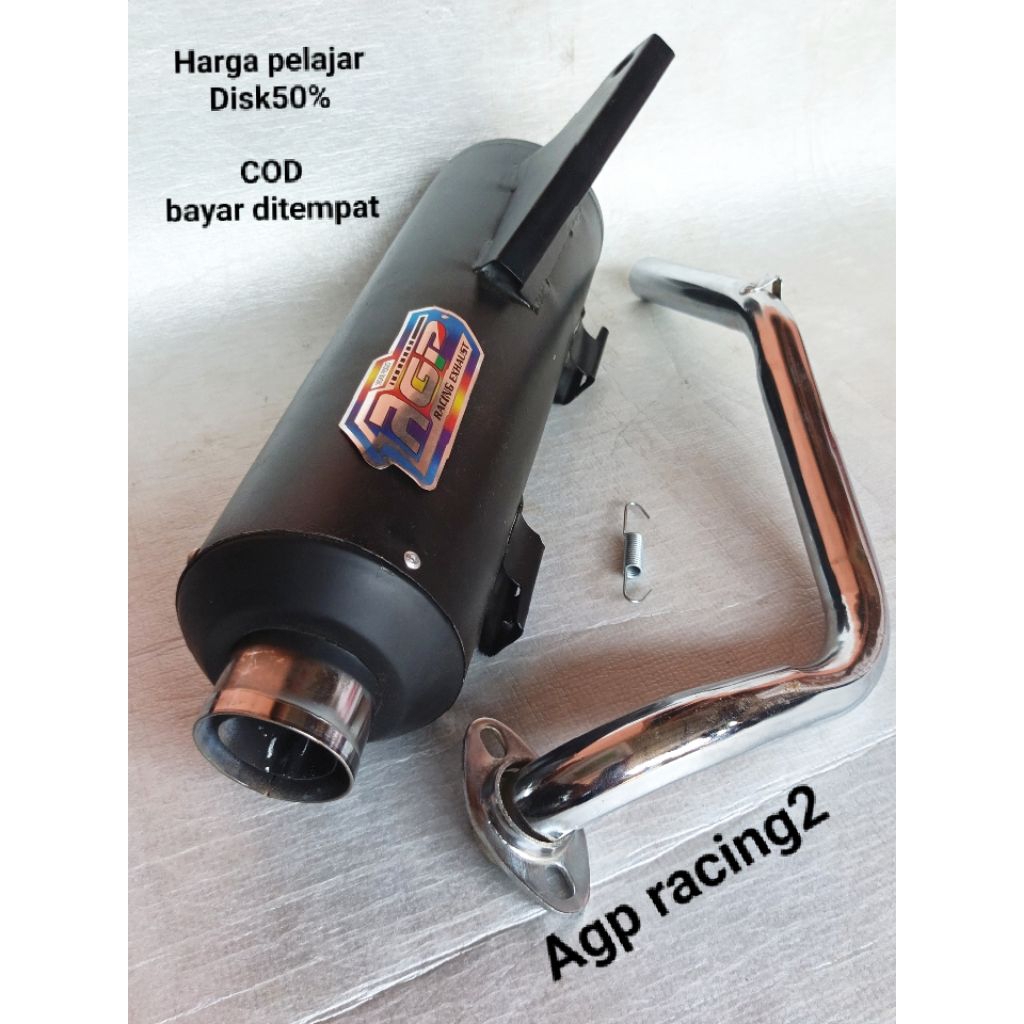 Knalpot AGP RACING pelangi Beat karbu Beat Fi Vario 110 karbu  injeksi scoopy Mio m3 Vario new Vario