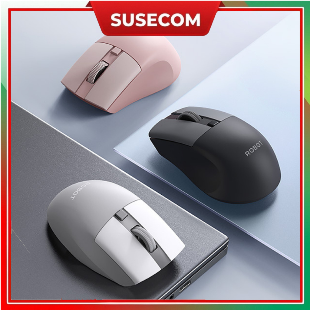 Mouse Wireless USB + Bluetooth Robot M355