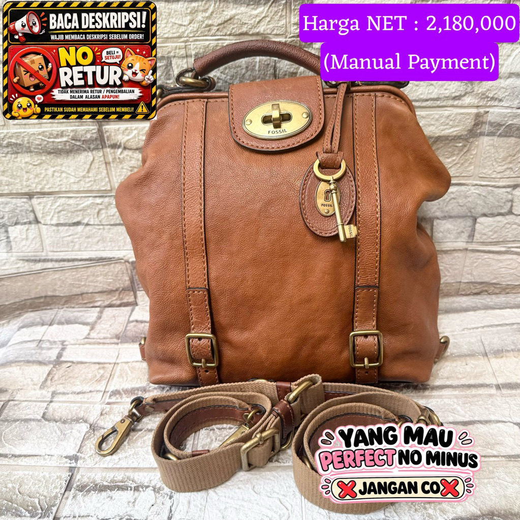 791# NET-Preloved Fossil Emilia Backpack Brown