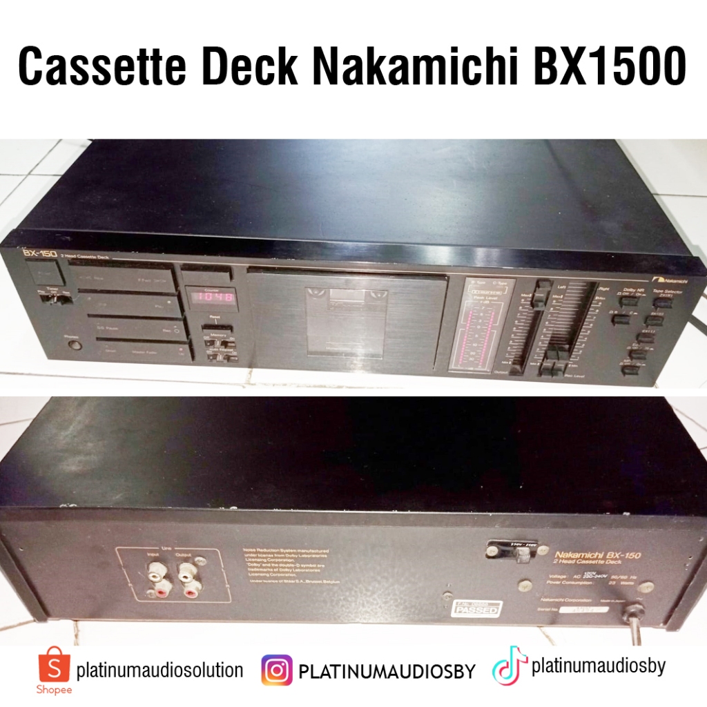 Cassette deck Nakamichi BX150