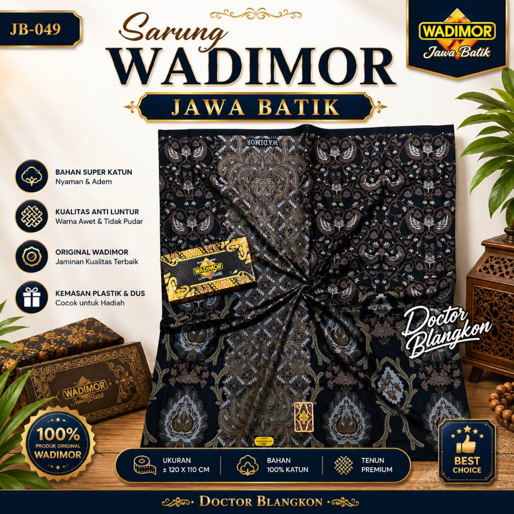 Kain Sarung Wadimor Batik Dongala