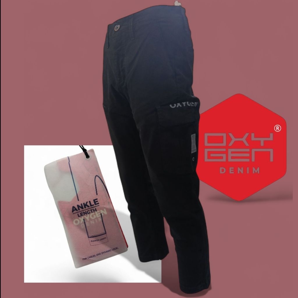 Celana Cinos Kargo Premium Oxygen Denim Slim Fit 703-9012 (ANKLE LENGTH)