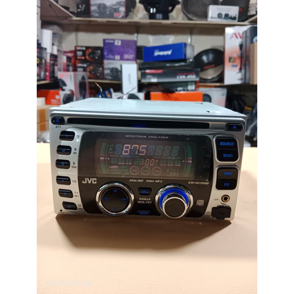 Headunit Doubledin JVC seri KW-XG70HM CD MP3 USB SEGEL Audio Mobil