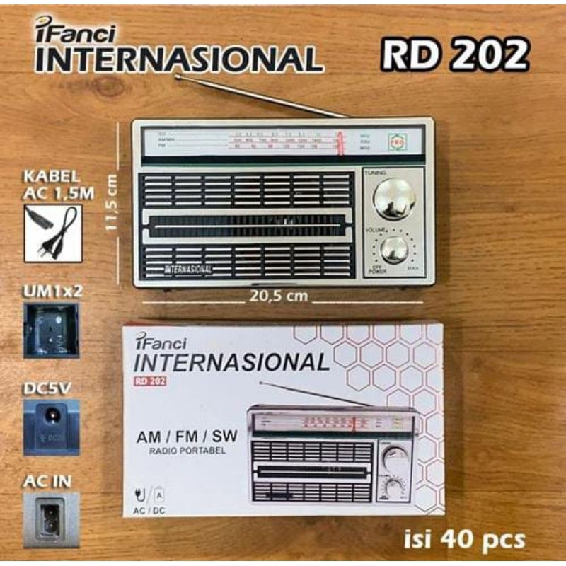 Radio Jadul FM/MW/SW AC/DC
