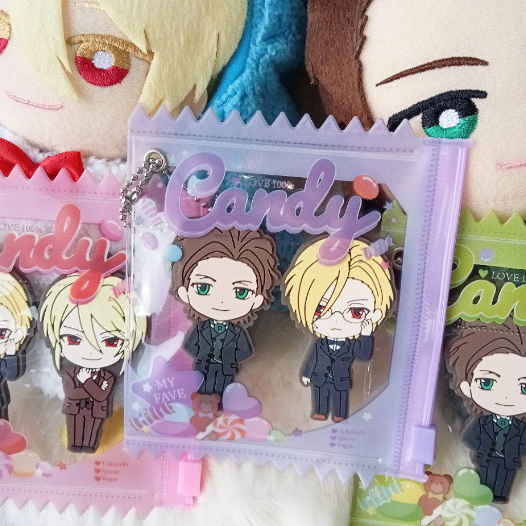 (set) MORIARTY THE PATRIOT Official Albert & Louis Moriarty Rubber Keychain Merch