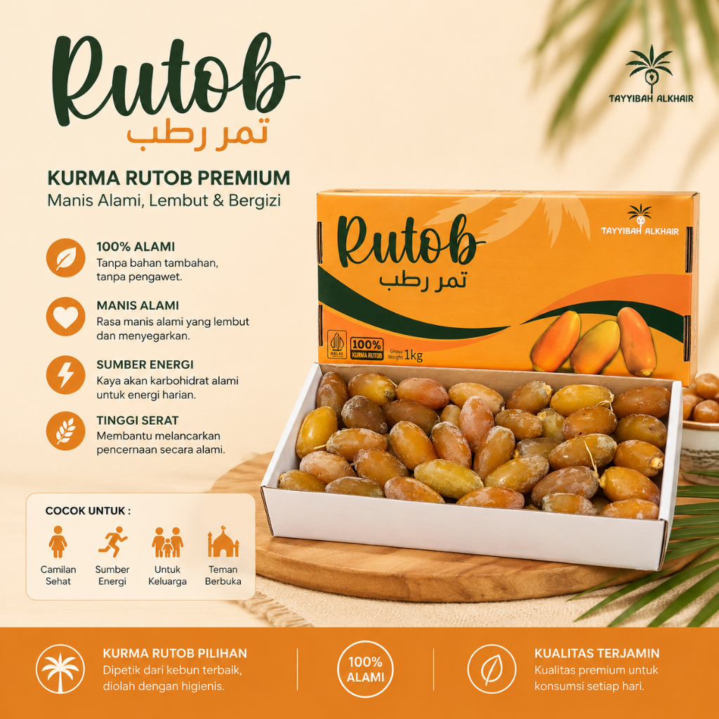 Kurma Muda Fresh Kurma Ruthob Ruthab Libya Isi 1kg Selected Libyan Dates