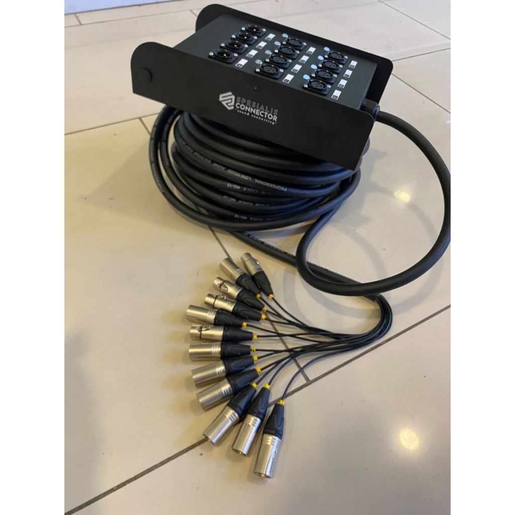 Snake Kabel 12ch Spesialis Connector SC 8425 8 in 4 out panjang 25m