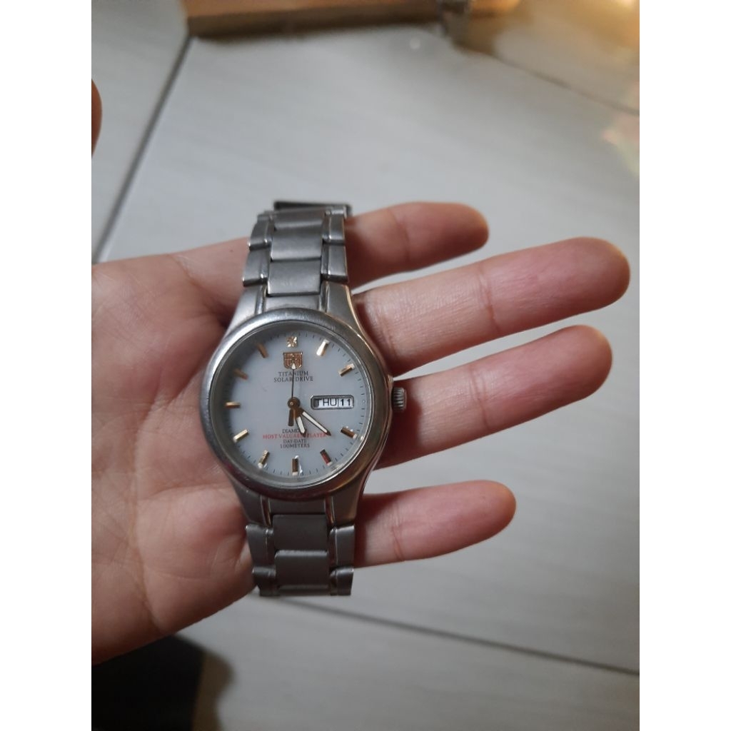Jam tangan elgin USA fospor titanium