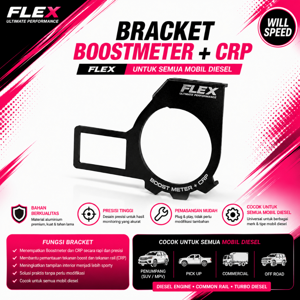 BRACKET FLEX BOOSTMETER ORIGINAL CRP METER