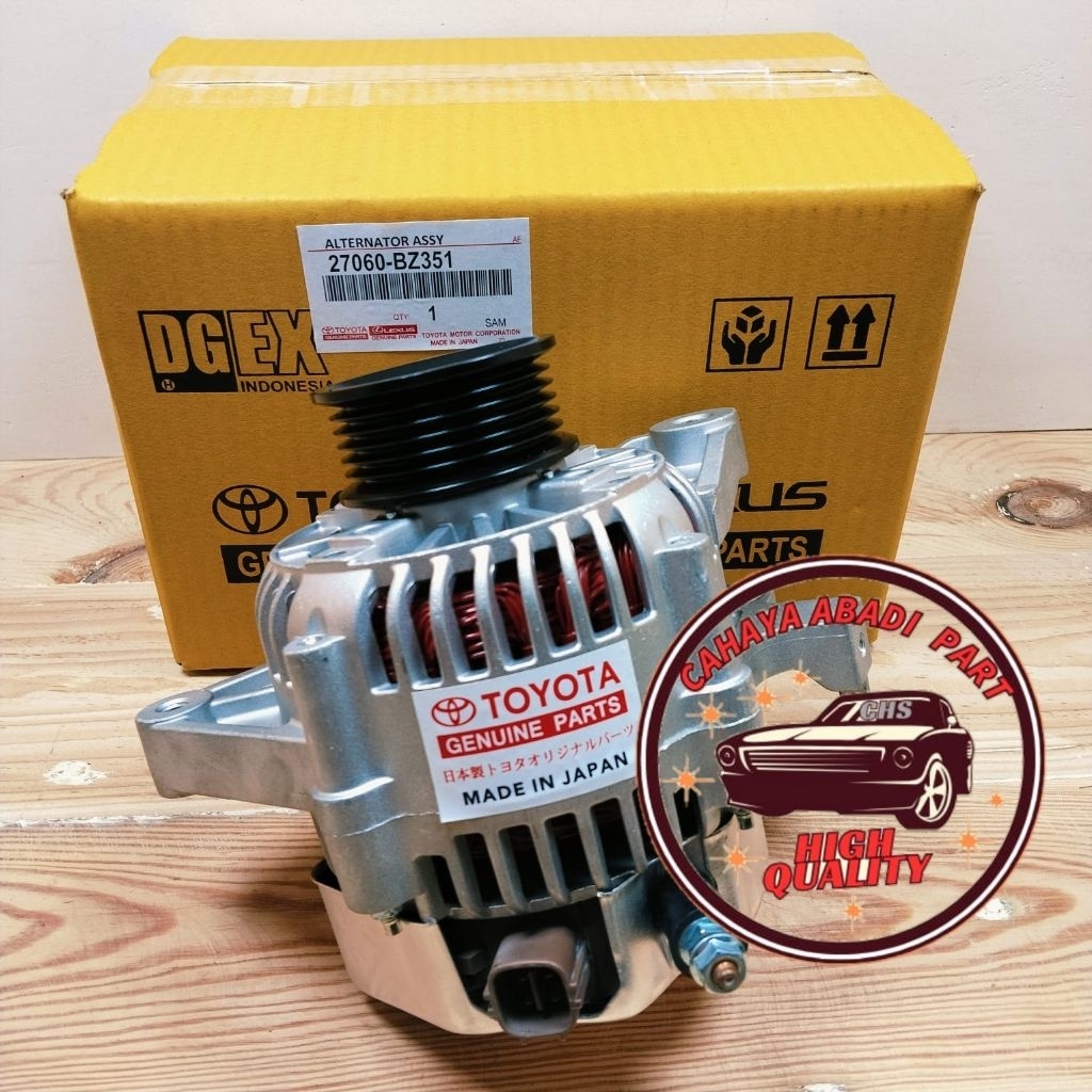ALTERNATOR ASSY DINAMO AMPERE AGYA AYLA SIGRA 1000CC (27060-BZ351) ORIGINAL