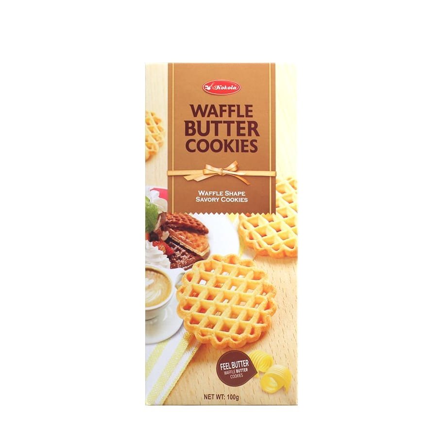 KOKOLA Waffle Cookies 100g Rasa Coklat Butter Biskuit Kering FMCG
