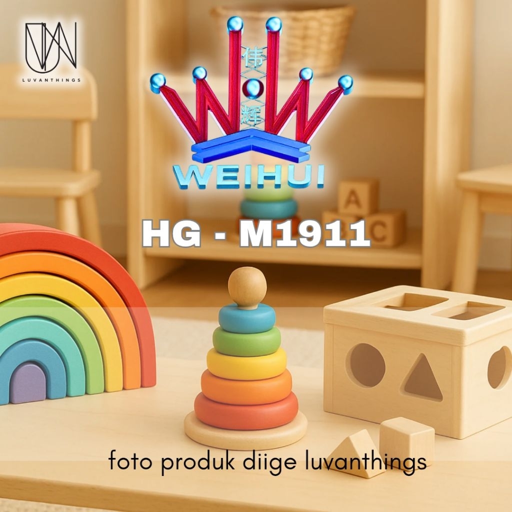 Luvanthings Mainan Anak Gel WEIHUI HG M1911 Pajangan dan Latihan Motorik Anak