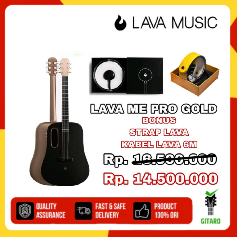 Promo Gitar LAVA Me Pro Guitar FREEBOOST Lava Me Pro + Kabel Jack Lava 6m + Strap Gitar Lava