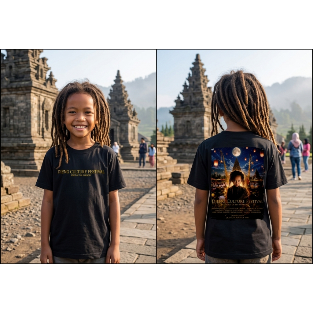 kaos DCF dieng culture festival 2026 kaos cotton combed premium baju atasan pria wanita