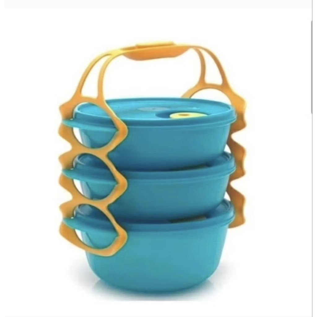 Tupperware carry all bowl rantang susun bulat