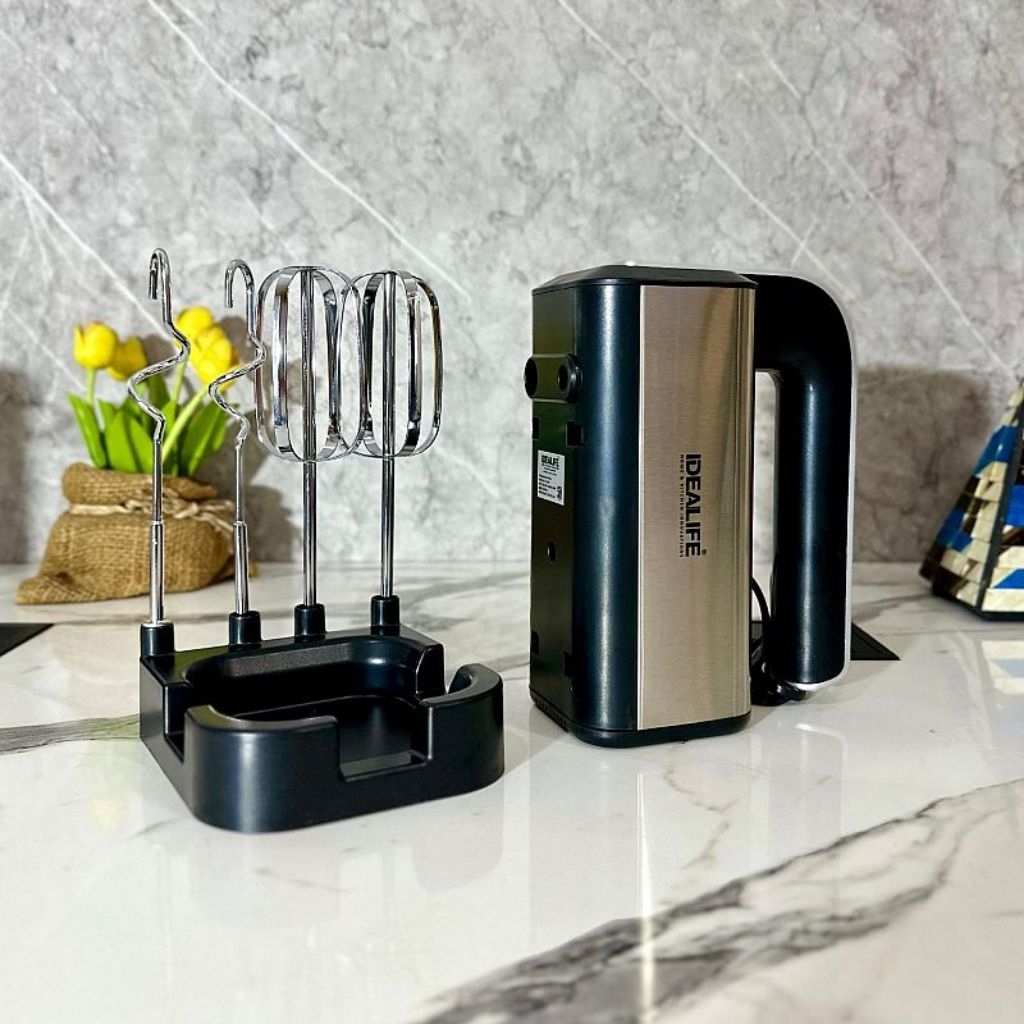 IDEALIFE - Professional Hand Mixer - Mixer Tangan - Multi Speed (IL-221B) Hand Mixer Idealife IL-221