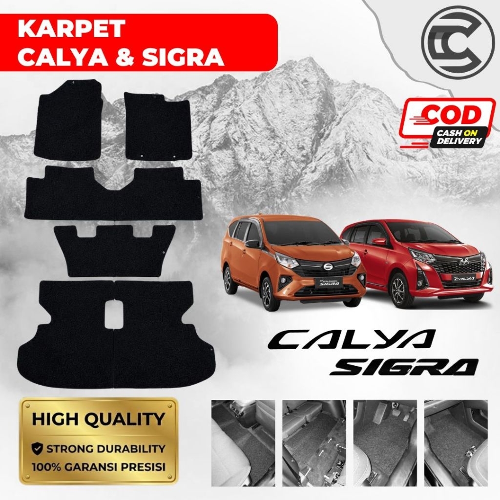 Karpet mobil mie premium Toyota Calya / Daihatsu Sigra / Karpet calya / Karpet Sigra