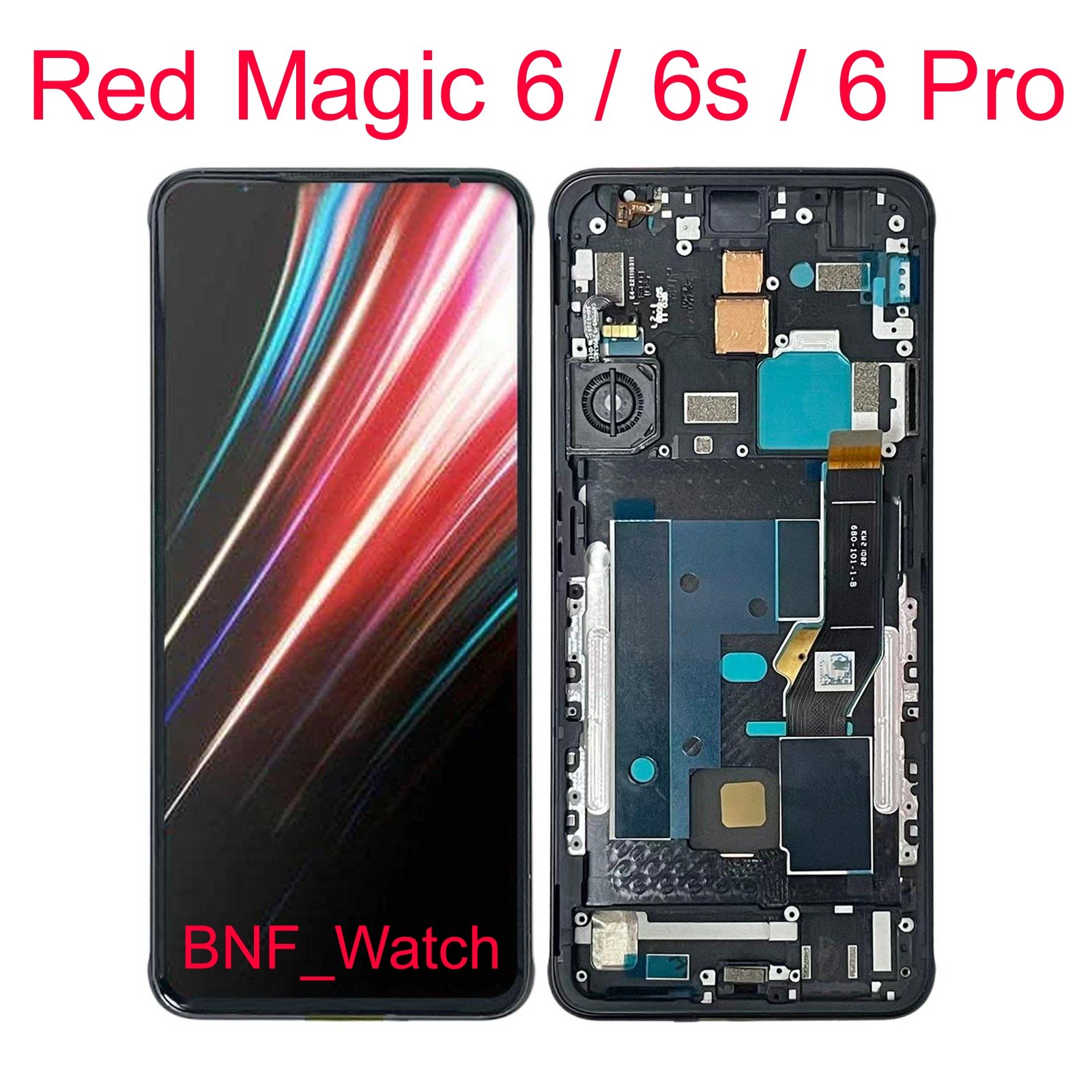 Original LCD TouchScreen plus Frame Nubia Red Magic 6 NX669J / Red Magic 6 Pro NX669J-P / Red Magic 