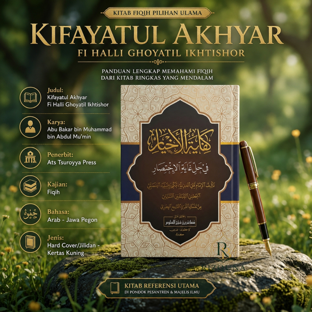 Kifayatul Akhyar Makna Pesantren Arab Pegon | Terjemah Kitab Kuning Fiqih Syafi'i Hard Cover Ats Tsu