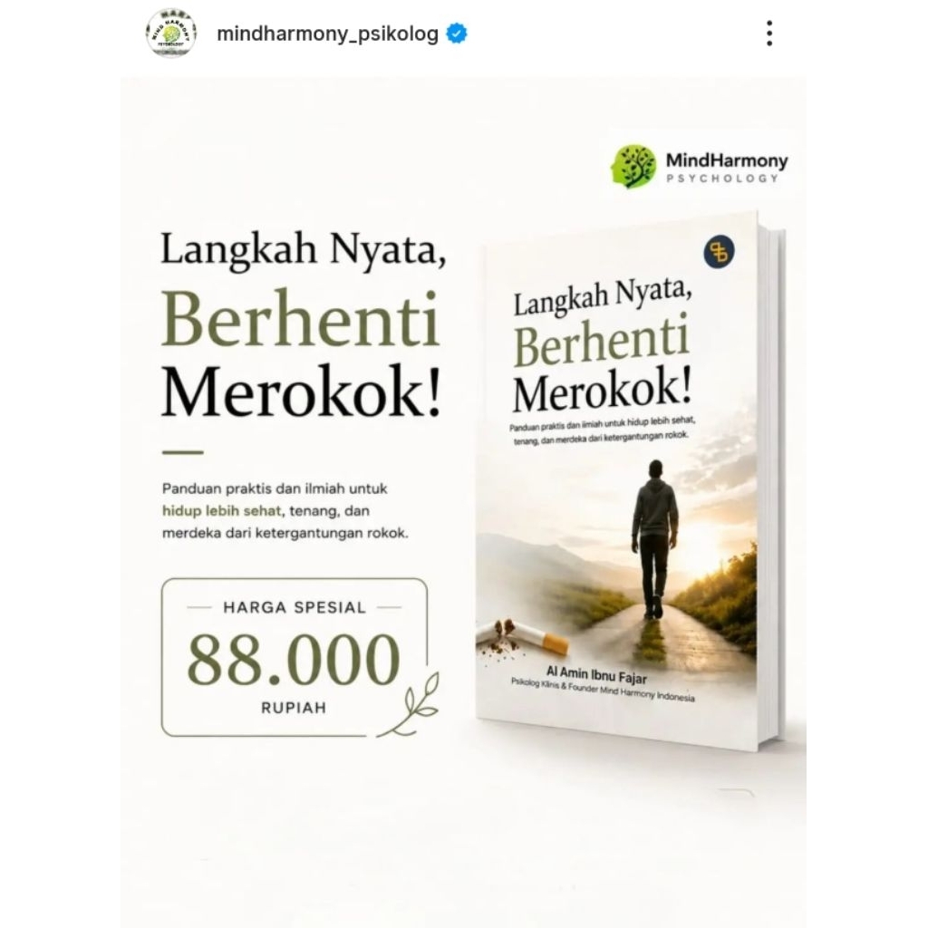 Buku Langkah Nyata Berhenti Merokok Karya Al Amin Ibnu Fajar