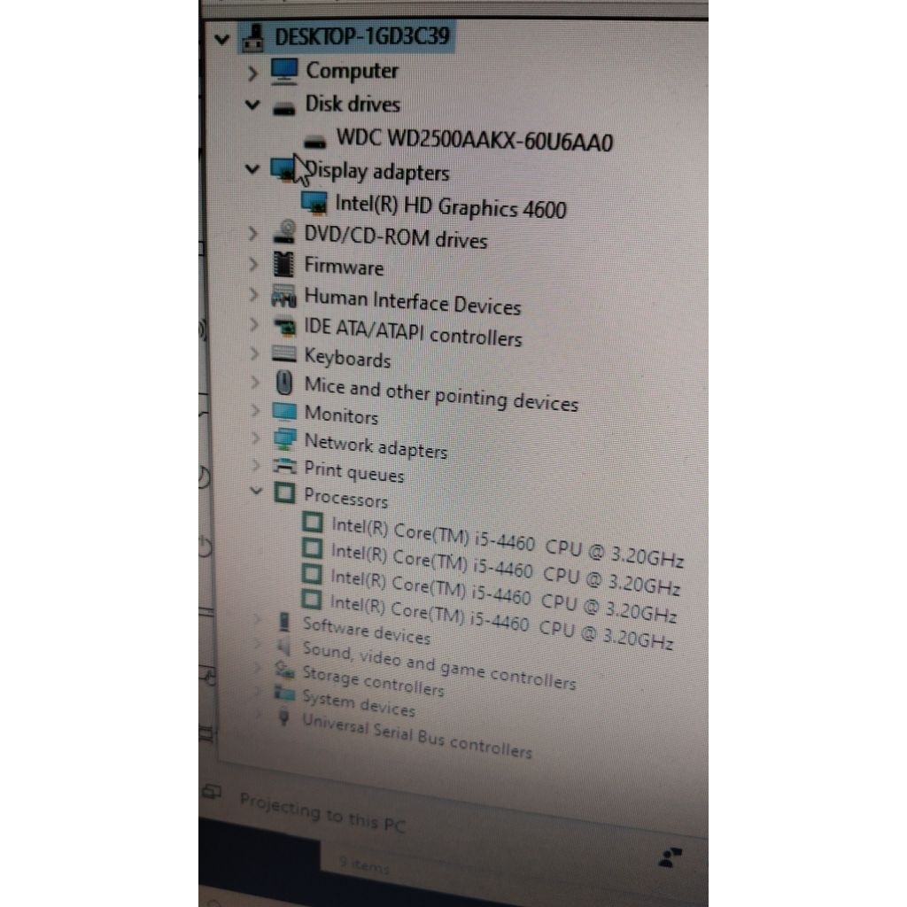 CPU HP Intel Core i5 Gen 4