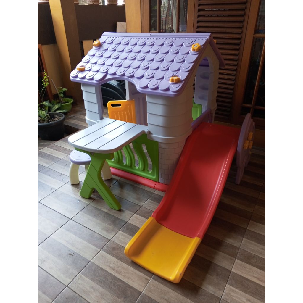 PRELOVED PEROSOTAN PROSOTAN PLOSOTAN GROW N UP DOUBLE SLIDE MAINAN ANAK TOBEBE LITTLE TIKES STEP2 ST