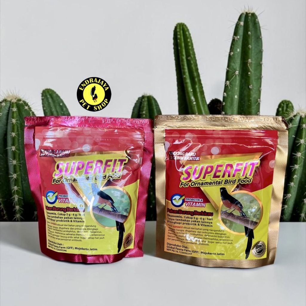 SUPERFIT GOLD & SUPERFIT  RED PAKAN VOER BURUNG MURAI BATU