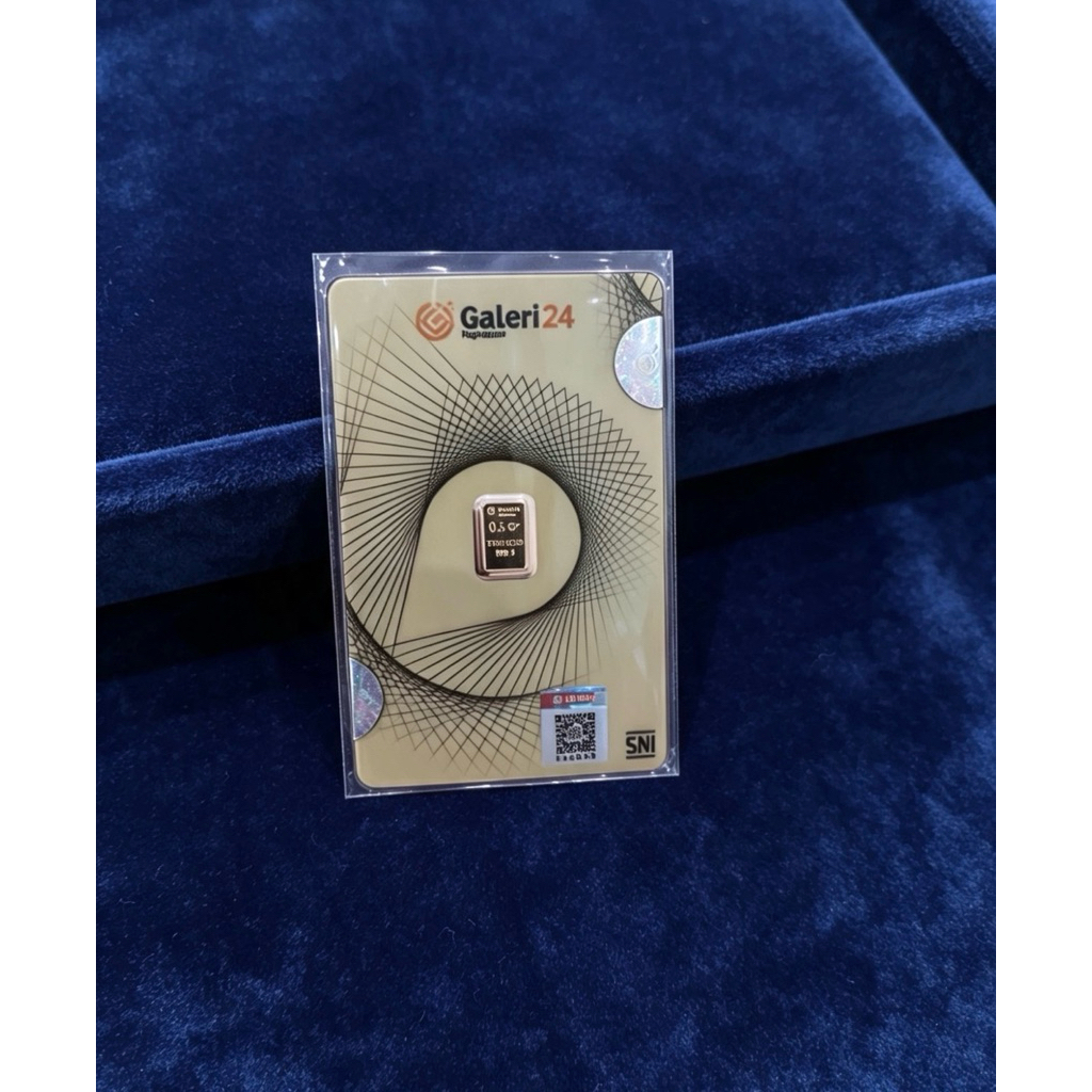 Emas Galeri24 0,5 Gram  | Bonus Baby Gold 0,001gr | Bukti Transaksi Tersedia