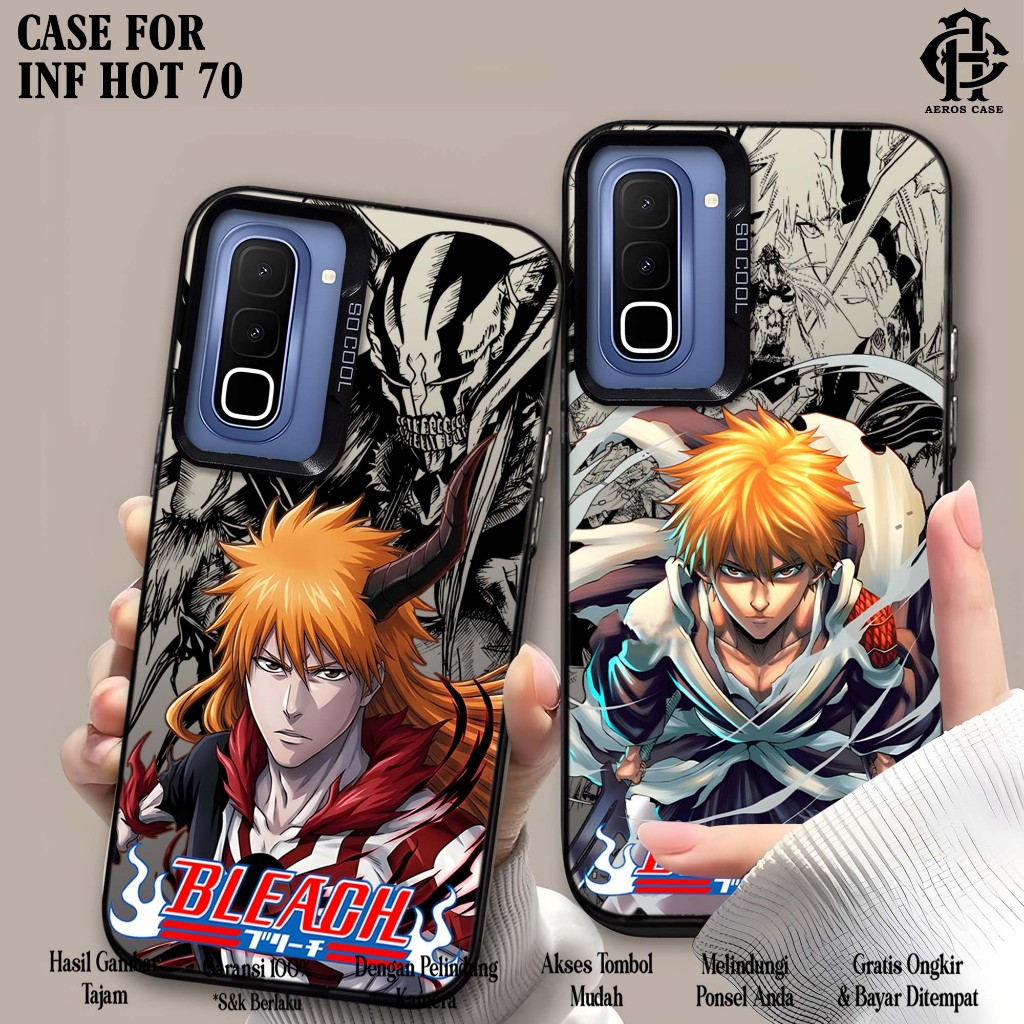 Case INFINIX HOT 70 ( 2K25 BLEACH ) Premium Matte Hard Casing IMD Polycarbonate Softcase HP
